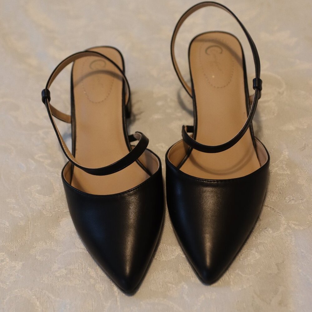 C Comfort by Cato Black Size 8 Shoes All Man Made Material Block Heel